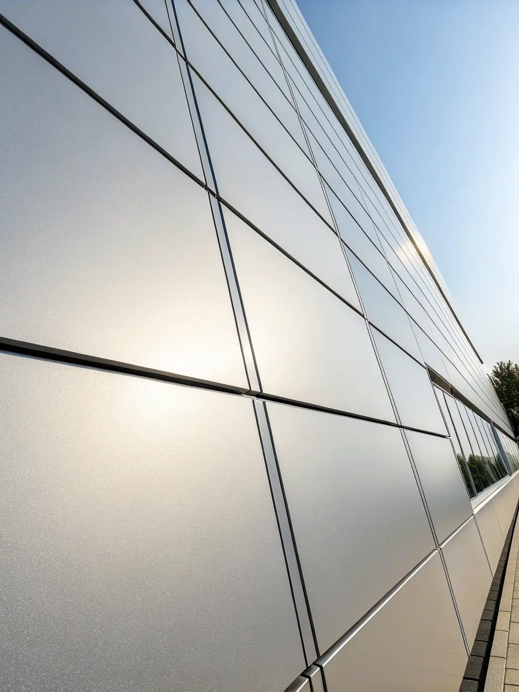 A close-up shot of the premium materials used in Alu Business's products, highlighting the quality and durability of the aluminum and powder coating.